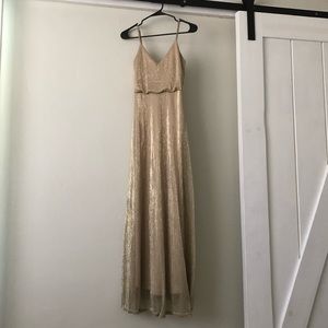 Lulu’s Gold Bridesmaid Dress